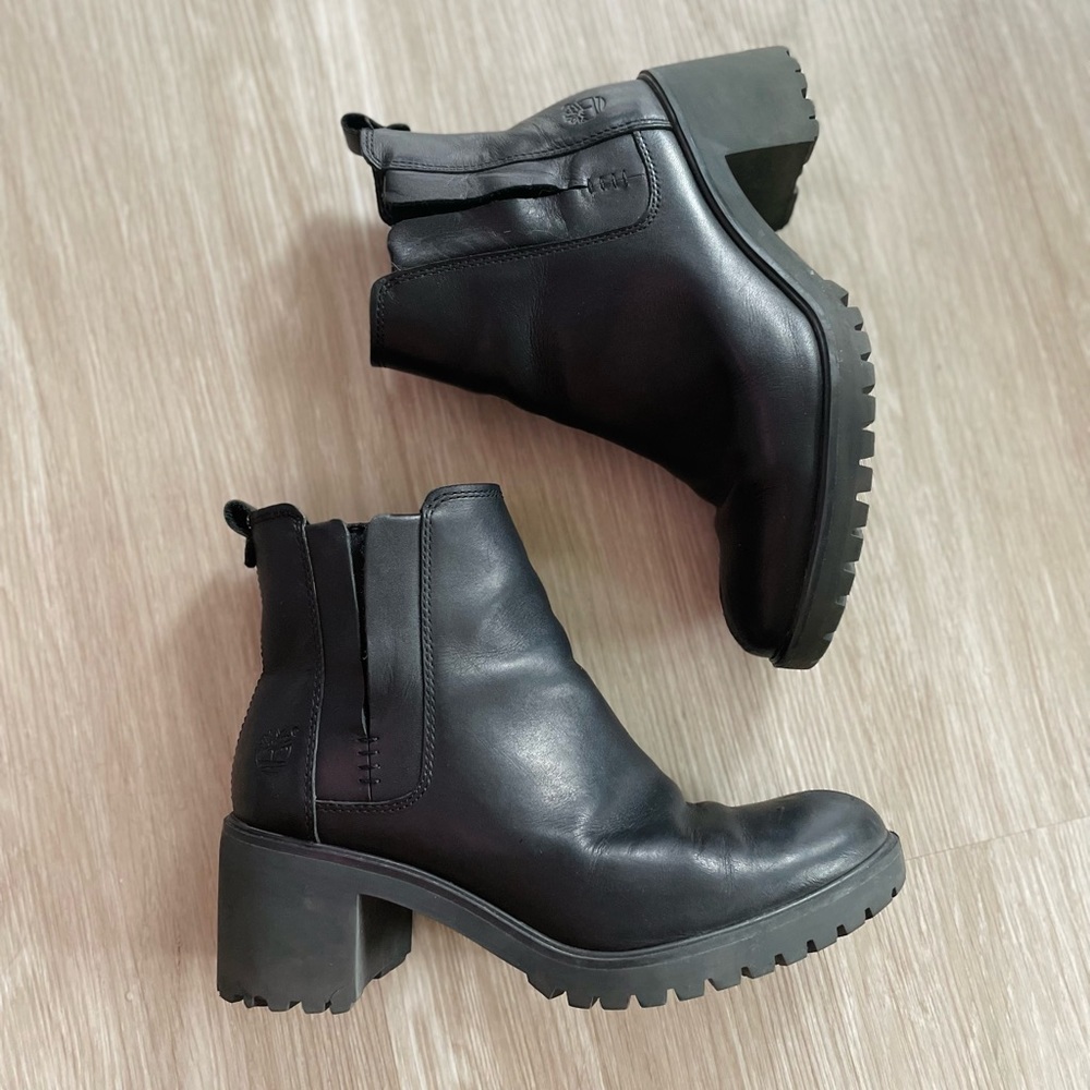 Timberland Avery Black Leather Chelsea Boot